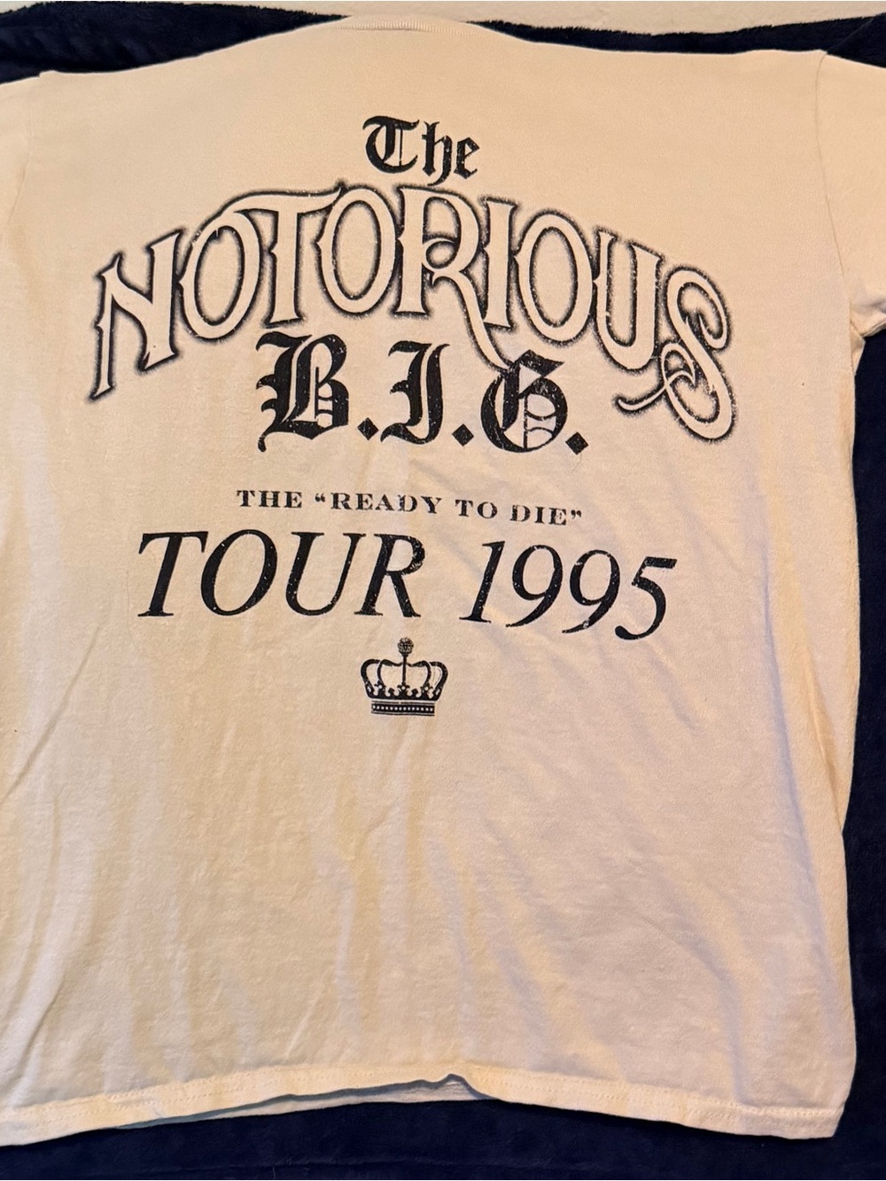 Notorious B.I.G. 'Tour 1995' Men White Graphic Tee